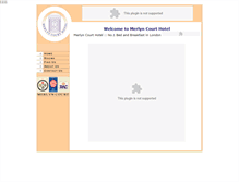 Tablet Screenshot of merlyncourthotel.com
